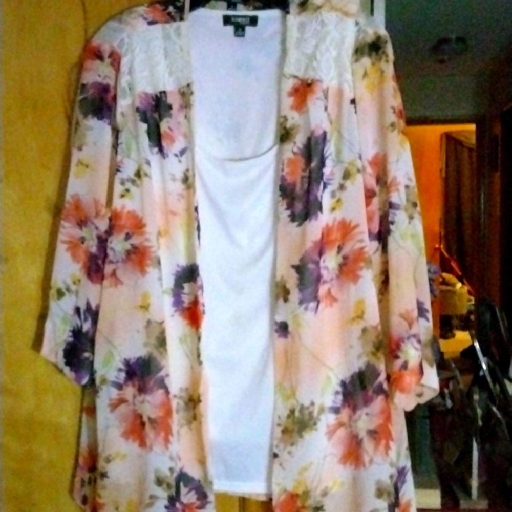 Twin set sheer floral